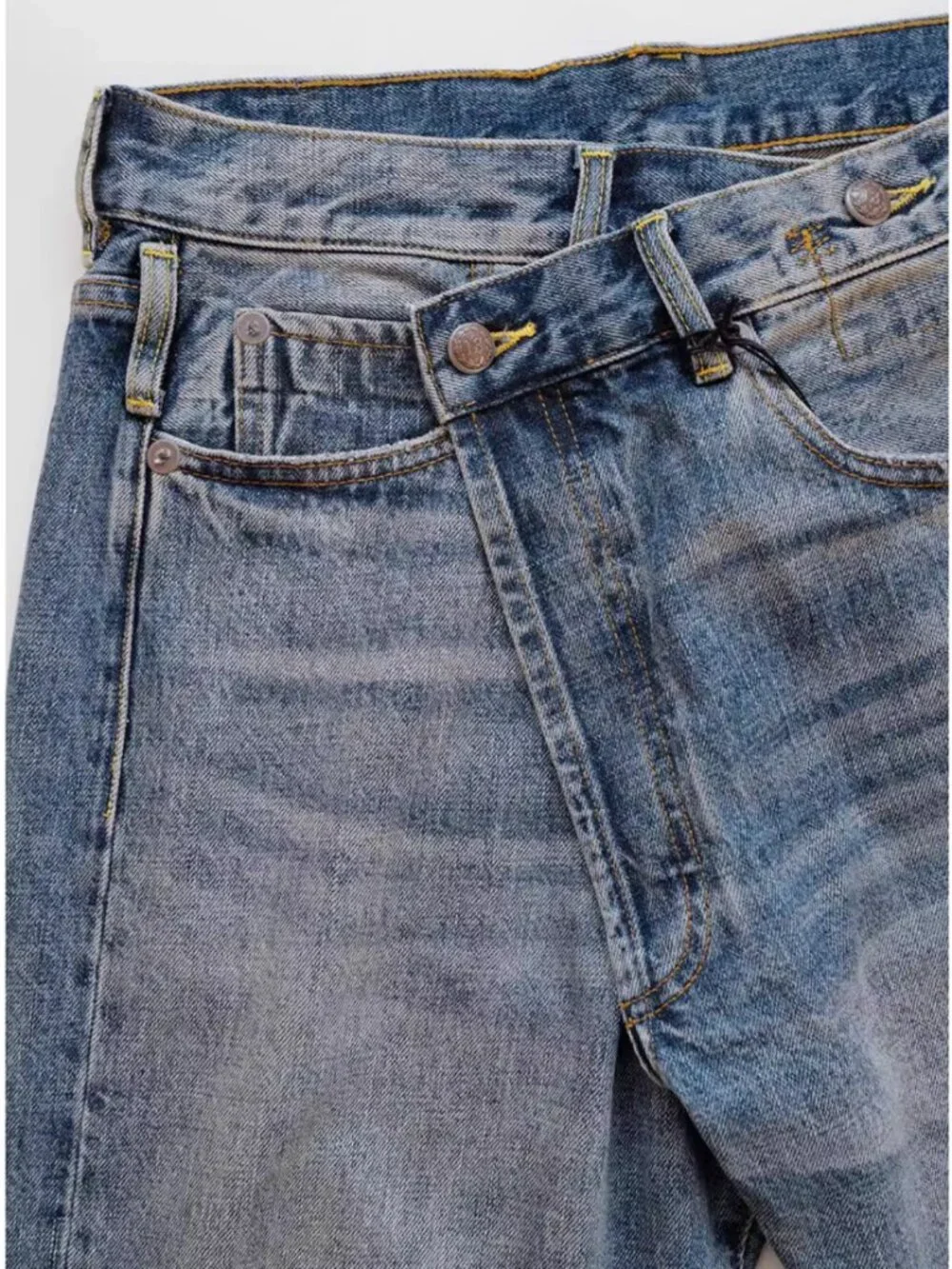 NWT R13 Crossover Jean 26/27 Leo Blue Boyfriend Classic - Picture 7 of 12